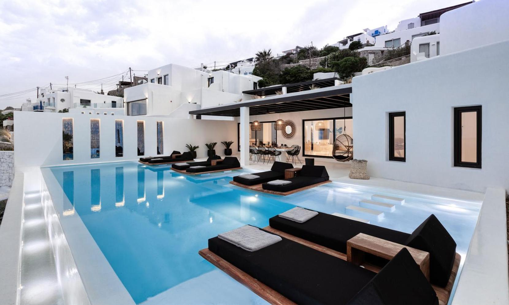 Psarou Black Villa 2 Luaran gambar