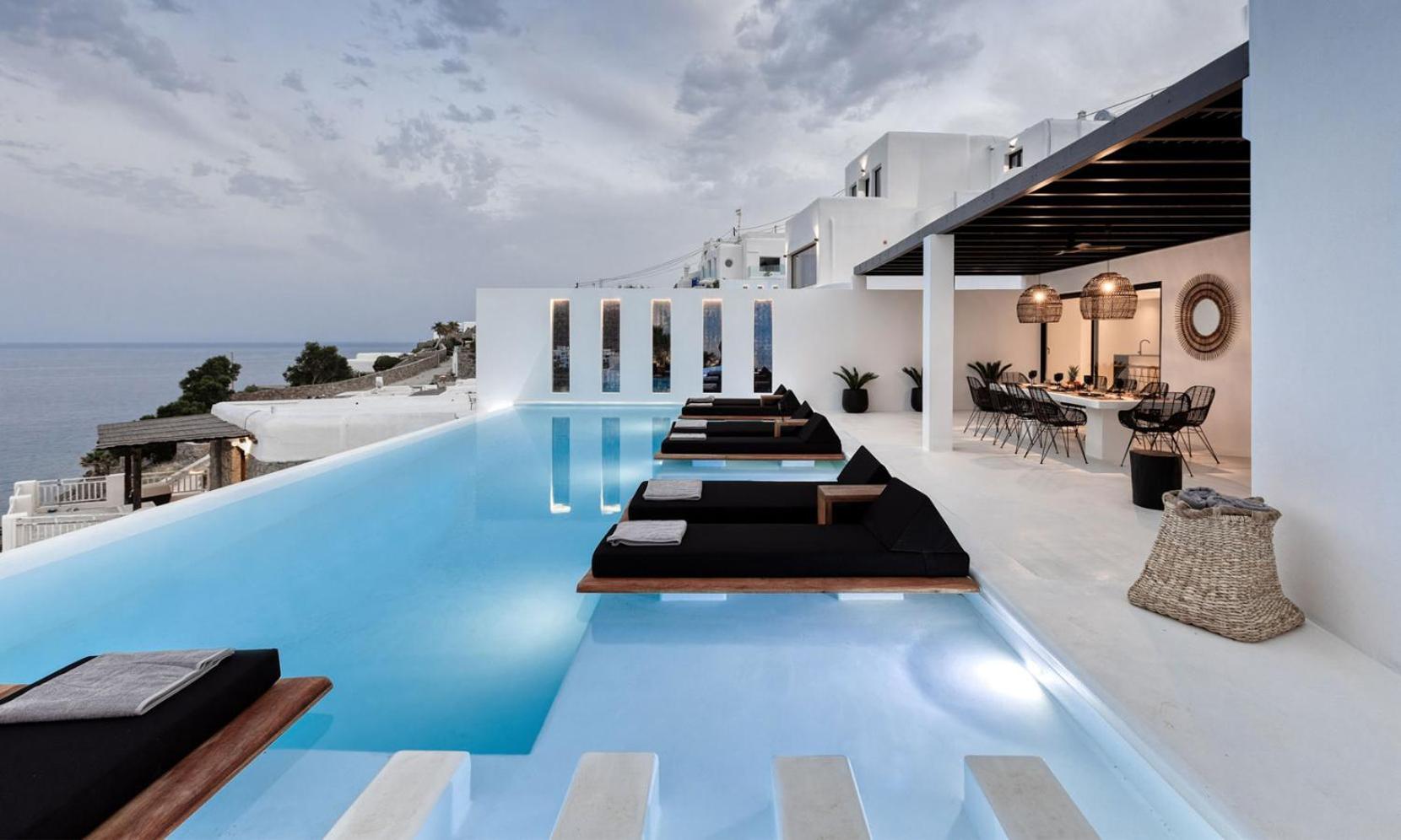 Psarou Black Villa 2 Luaran gambar