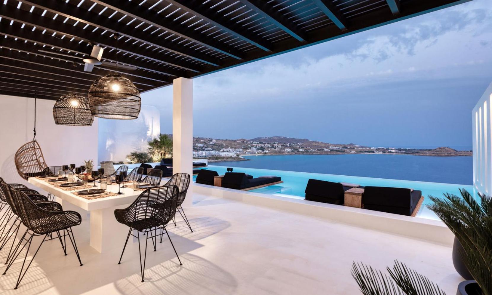 Psarou Black Villa 2 Luaran gambar