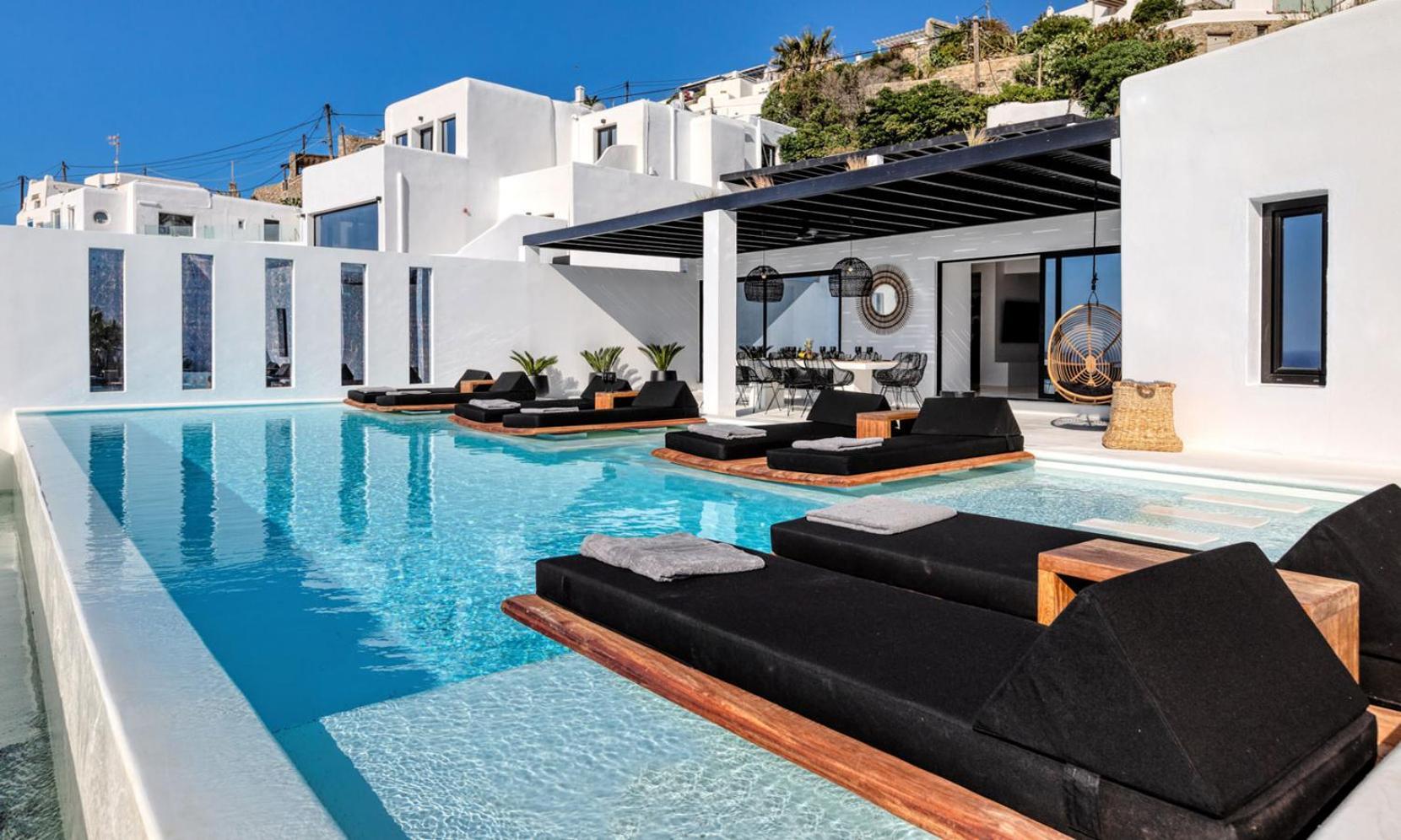 Psarou Black Villa 2 Luaran gambar