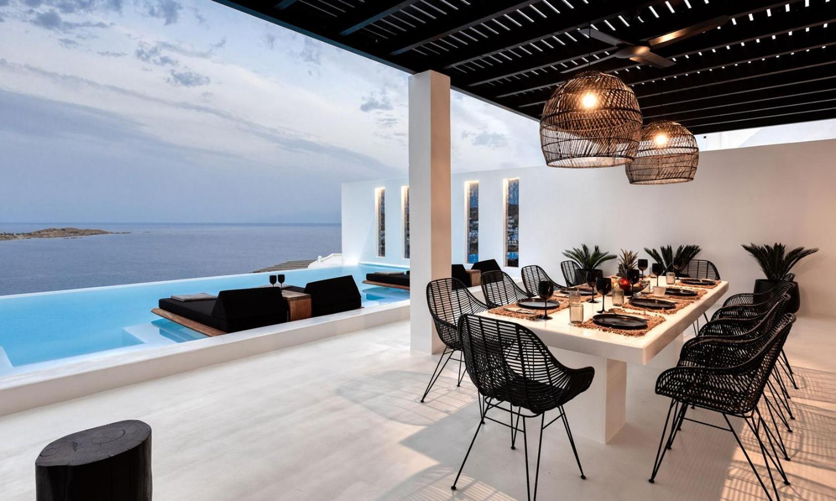 Psarou Black Villa 2 Luaran gambar