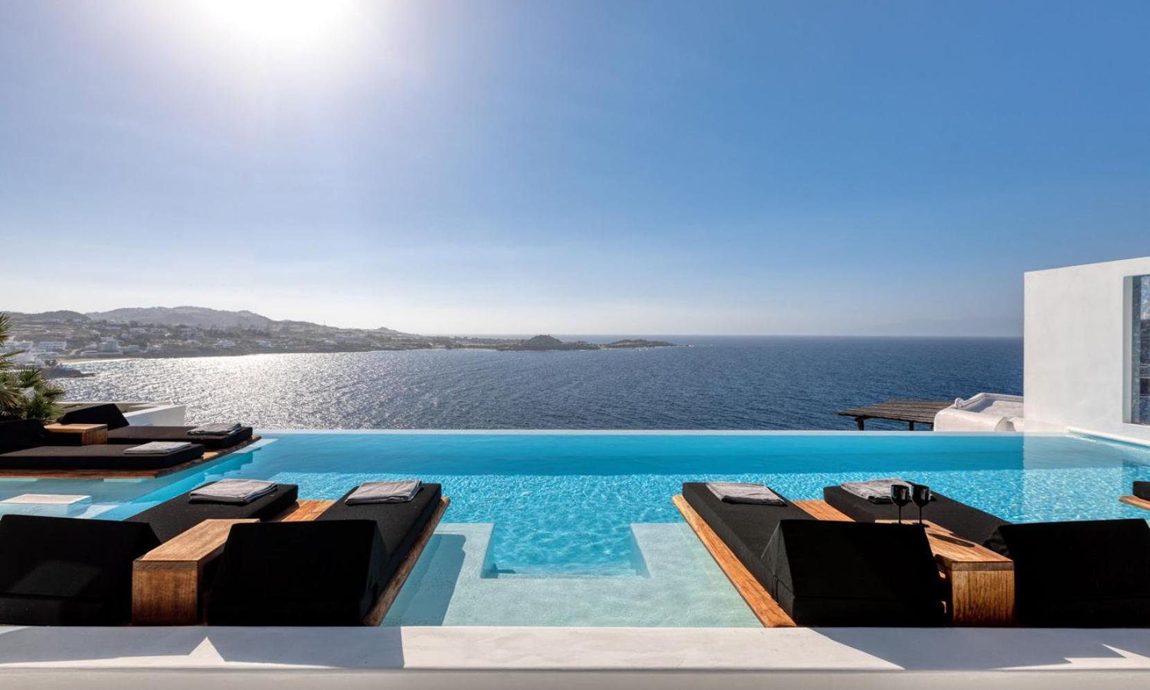 Psarou Black Villa 2 Luaran gambar