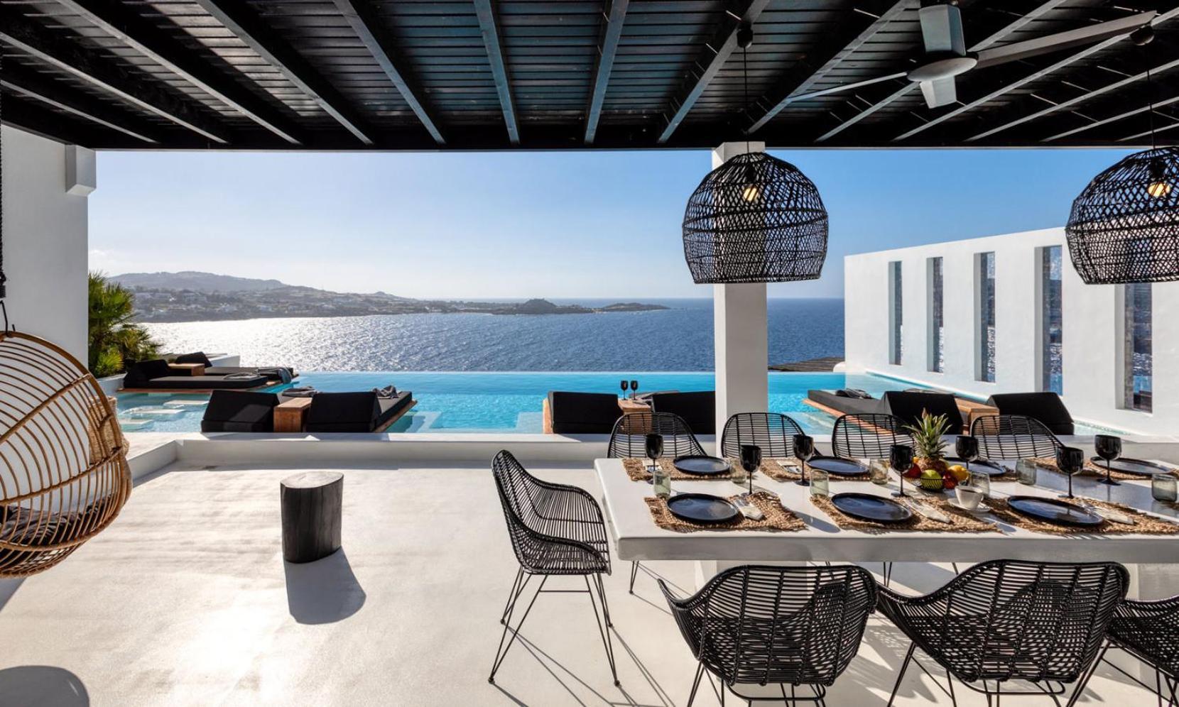 Psarou Black Villa 2 Luaran gambar