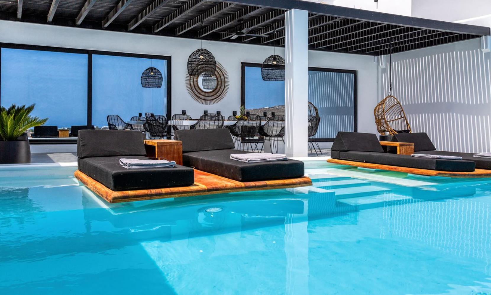 Psarou Black Villa 2 Luaran gambar